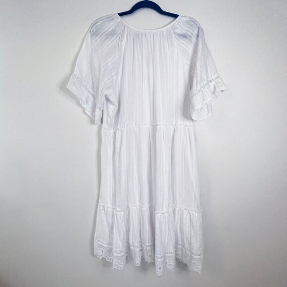 Kate & Sam White Boho Hippie Cottagecore Prairie Dress. Size XXL - Picture 4 of 6